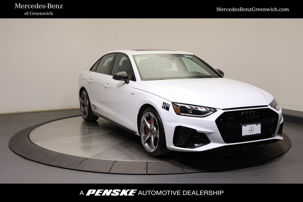Glacier White 2024 Audi A4 quattro Premium Plus S Line 45 TFSI AWD Sedan All-Wheel Drive 7-Speed Automatic