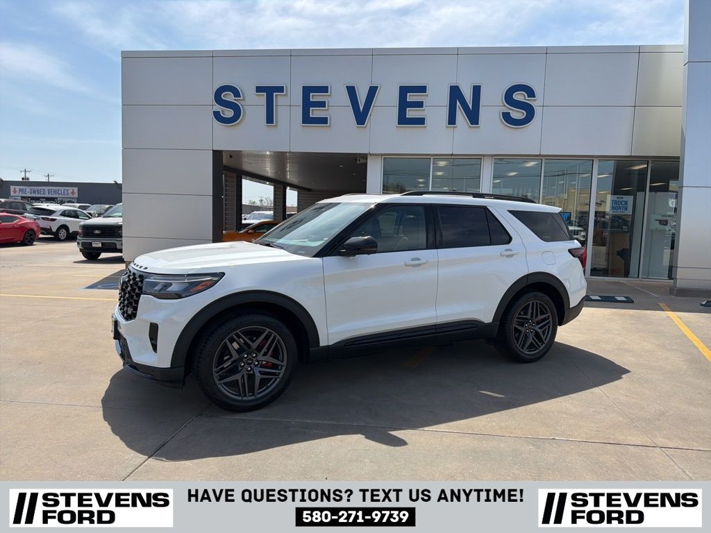 Star White Metallic Tri-Coat 2026 Ford Explorer ST RWD SUV / Crossover Rear-Wheel Drive Automatic