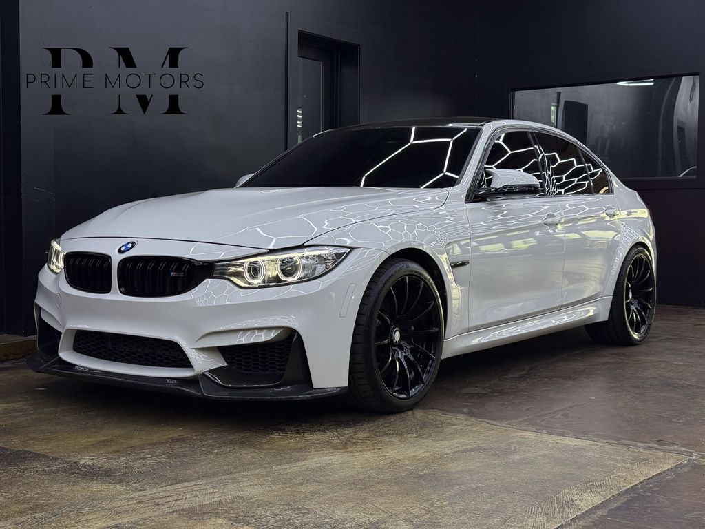 Alpine White 2016 BMW M3 Sedan Rear-Wheel Drive 6-Speed Manual