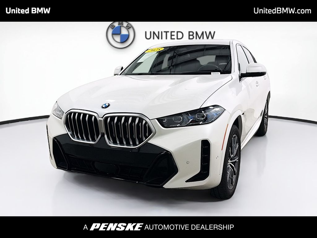 White Metallic 2025 BMW X6 xDrive40i AWD SUV / Crossover All-Wheel Drive 8-Speed Automatic