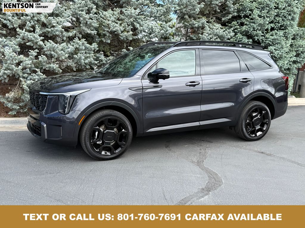 Gray 2025 Kia Sorento X-Line SX AWD SUV / Crossover All-Wheel Drive 8-Speed Dual Clutch