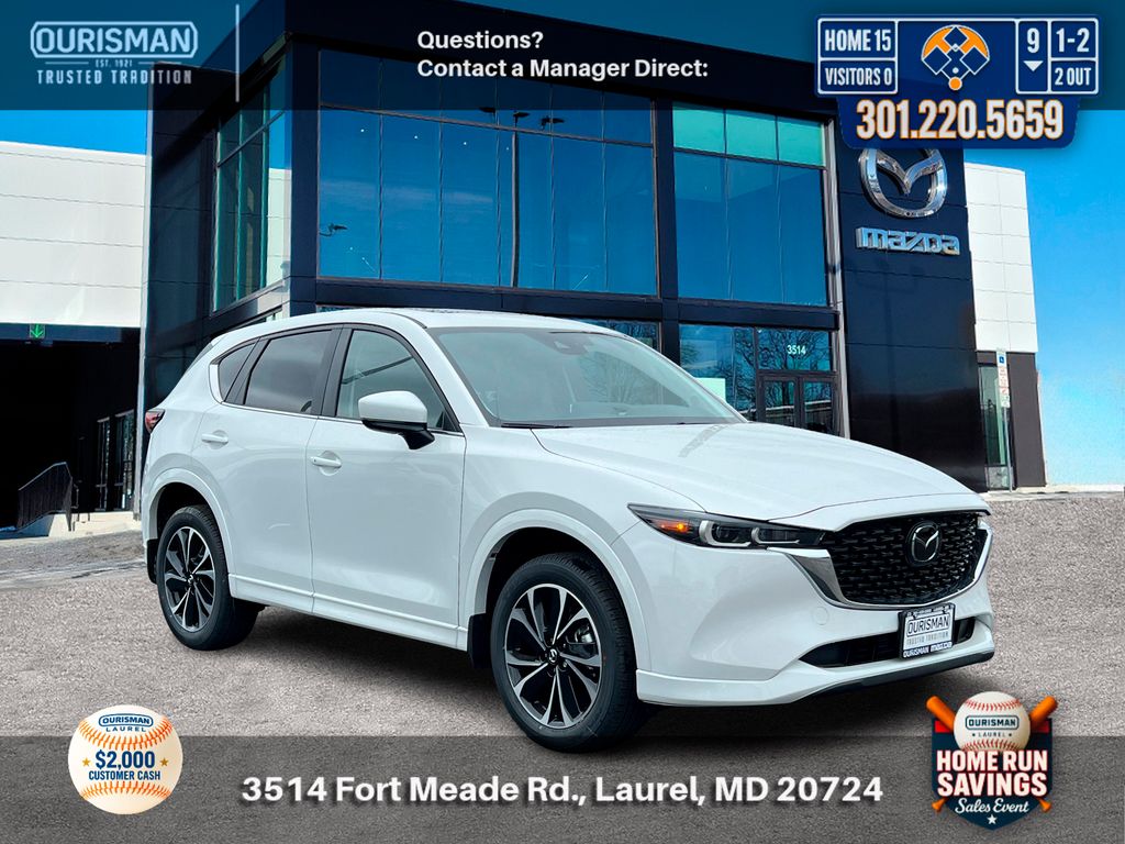 White Metallic 2025 Mazda CX-5 2.5 S Preferred AWD SUV / Crossover All-Wheel Drive 6-Speed Automatic