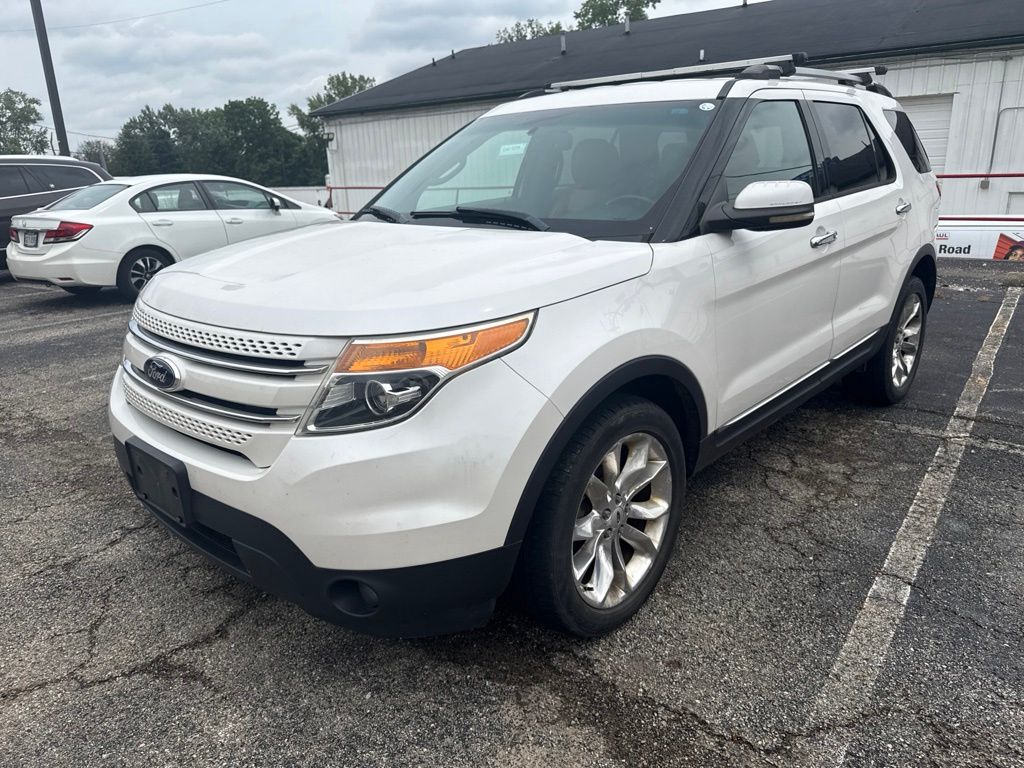 White Platinum Clearcoat Metallic 2013 Ford Explorer SUV / Crossover All-Wheel Drive 6-Speed Automatic