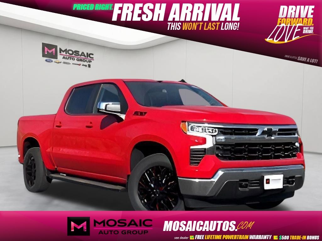Red Hot 2025 Chevrolet Silverado 1500 Pickup Truck Four-Wheel Drive Automatic
