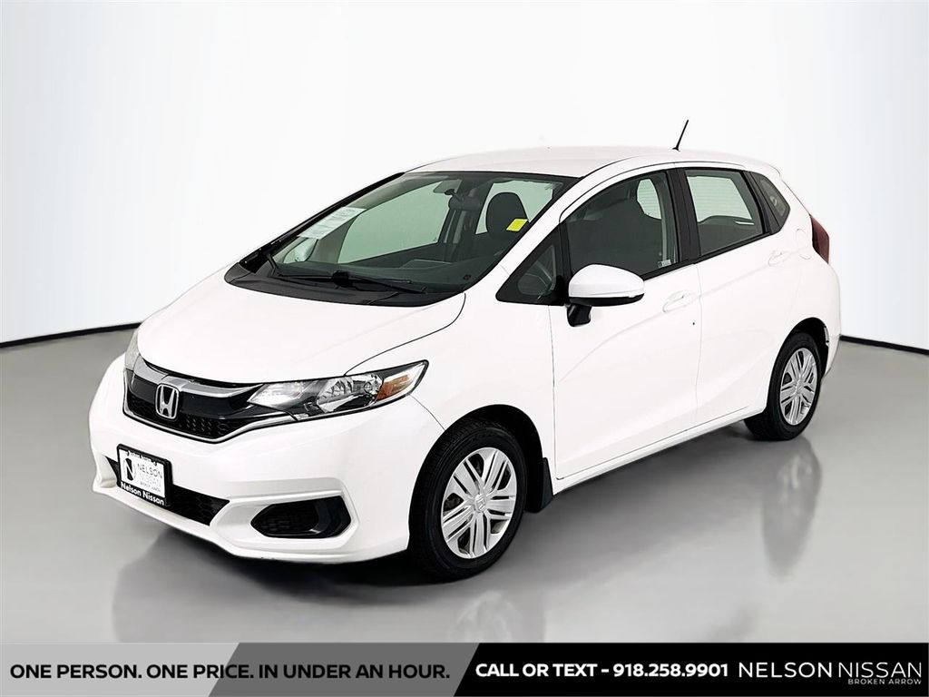 White 2018 Honda Fit LX Hatchback Front-Wheel Drive Continuously Variable Transmission