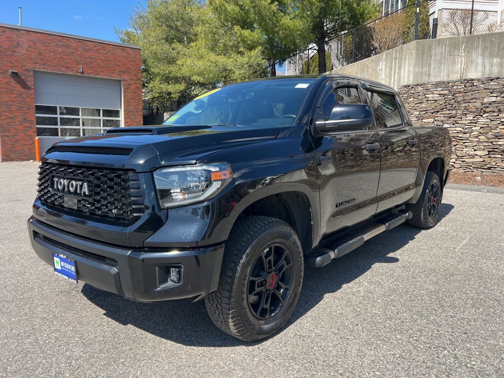 Midnight Black Metallic 2020 Toyota Tundra TRD Pro CrewMax 4WD Pickup Truck Four-Wheel Drive 6-Speed Automatic