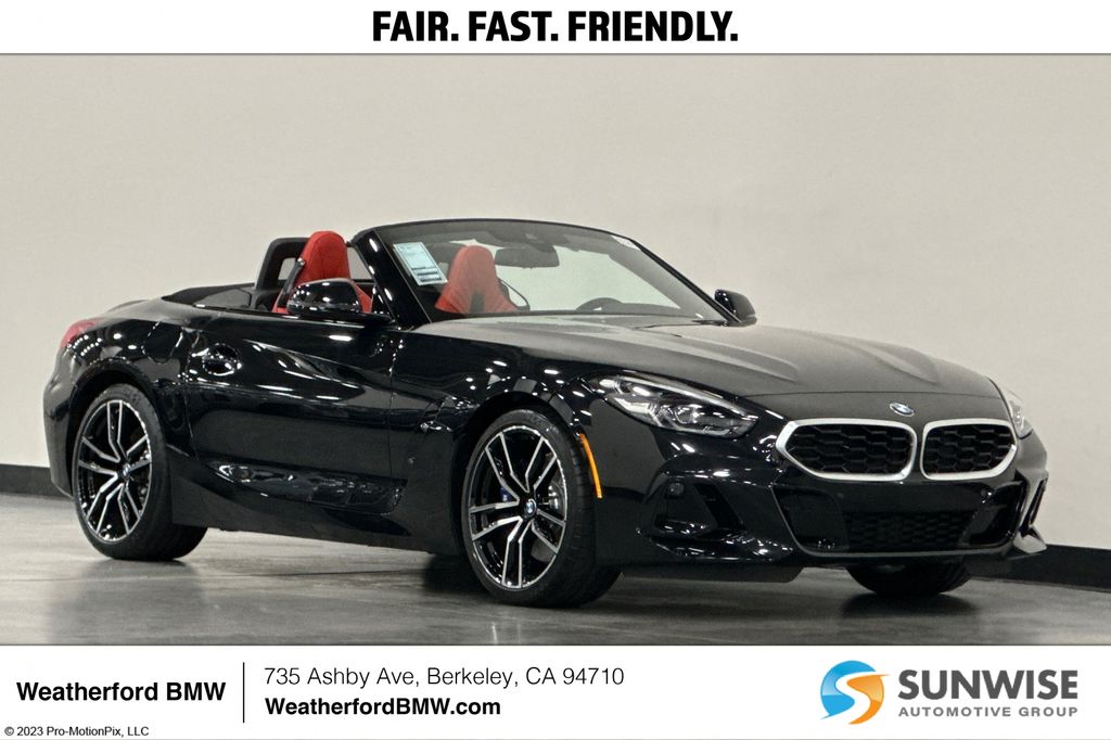 Black Sapphire Metallic 2026 BMW Z4 Convertible Rear-Wheel Drive 8-Speed Automatic