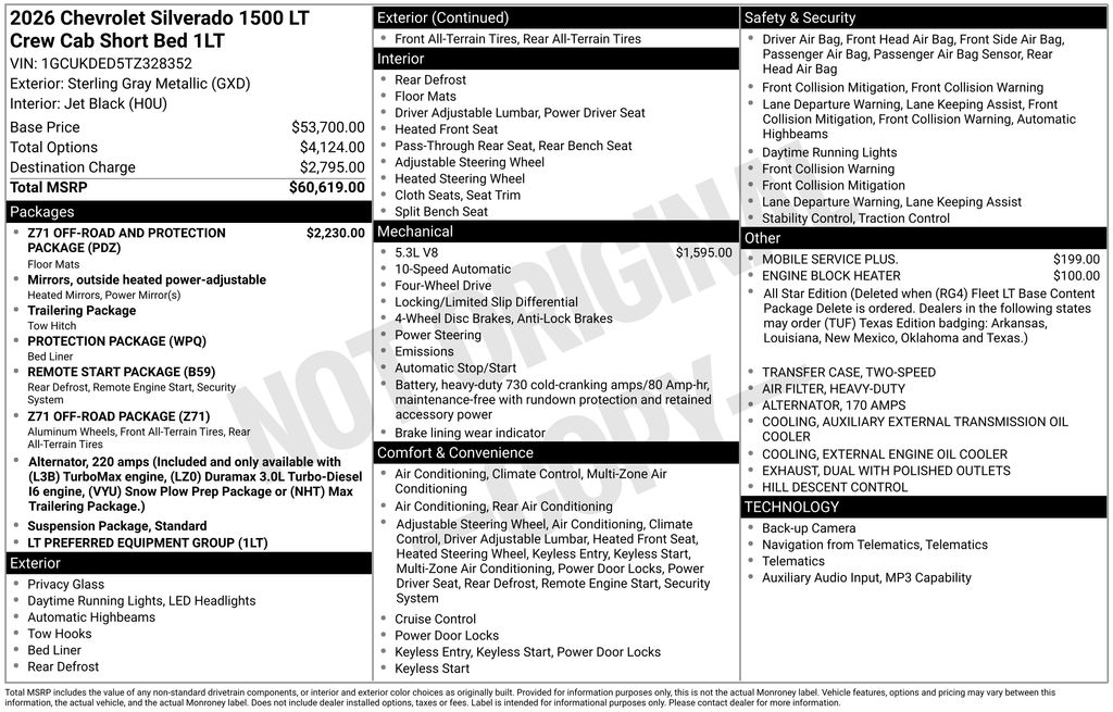 New 2026 Chevrolet Silverado 1500 Truck