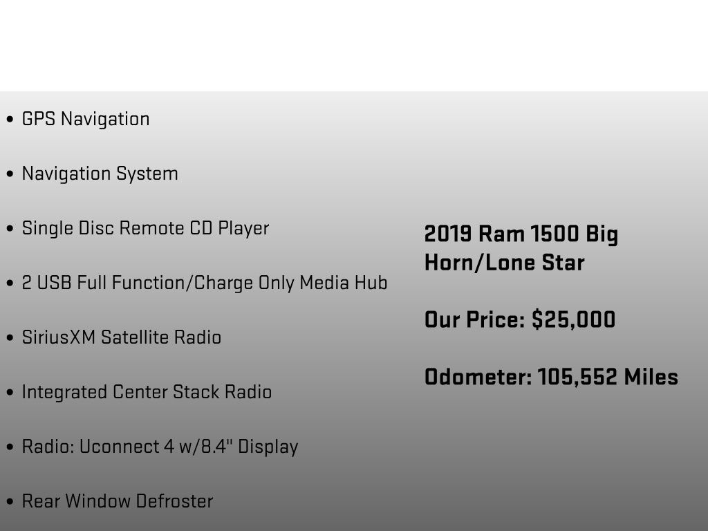 2019 Ram 1500 Big Horn/Lone Star Red at Bob Ruth Ford