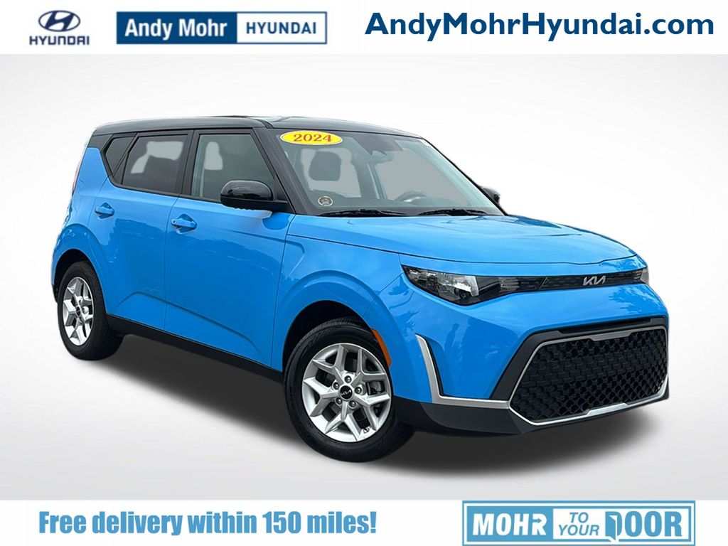Surf Blue 2024 Kia Soul SUV / Crossover Front-Wheel Drive Continuously Variable Transmission