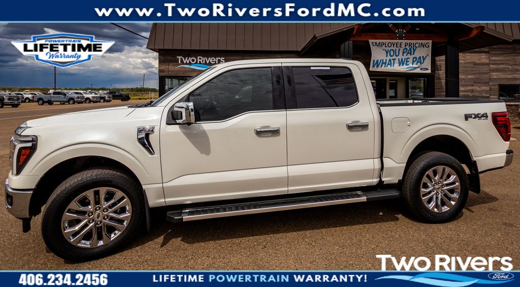 Star White Metallic Tri-Coat 2025 Ford F-150 Pickup Truck Four-Wheel Drive Automatic