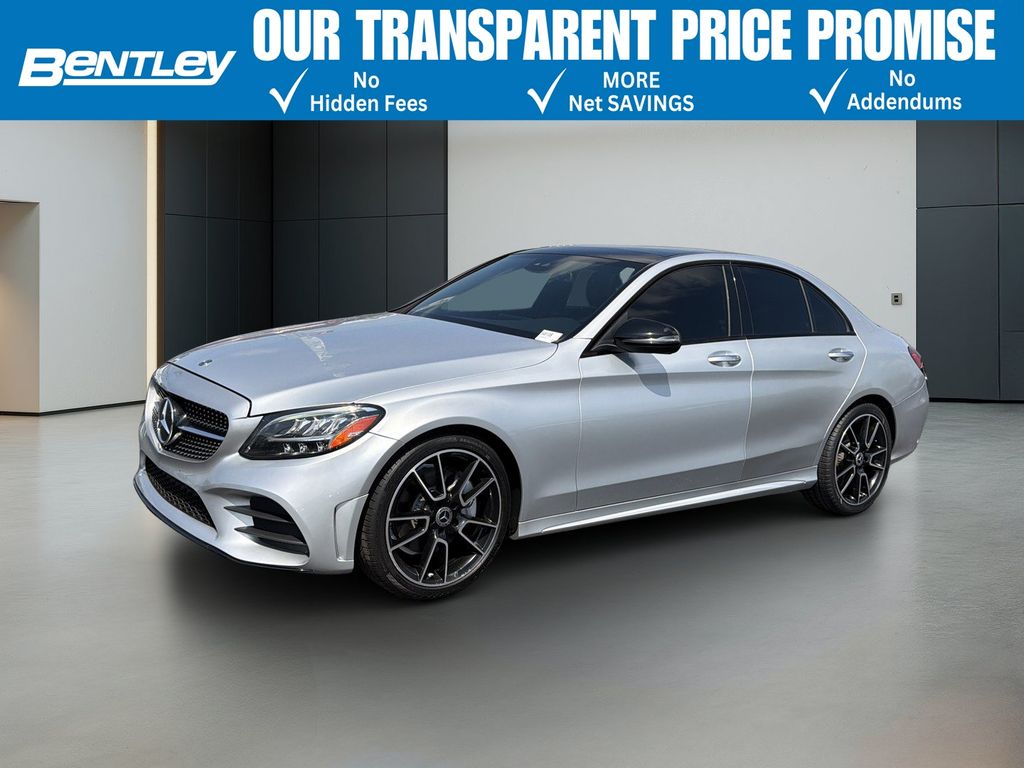 Gray 2021 Mercedes-Benz C-Class Sedan Rear-Wheel Drive 9-Speed Automatic