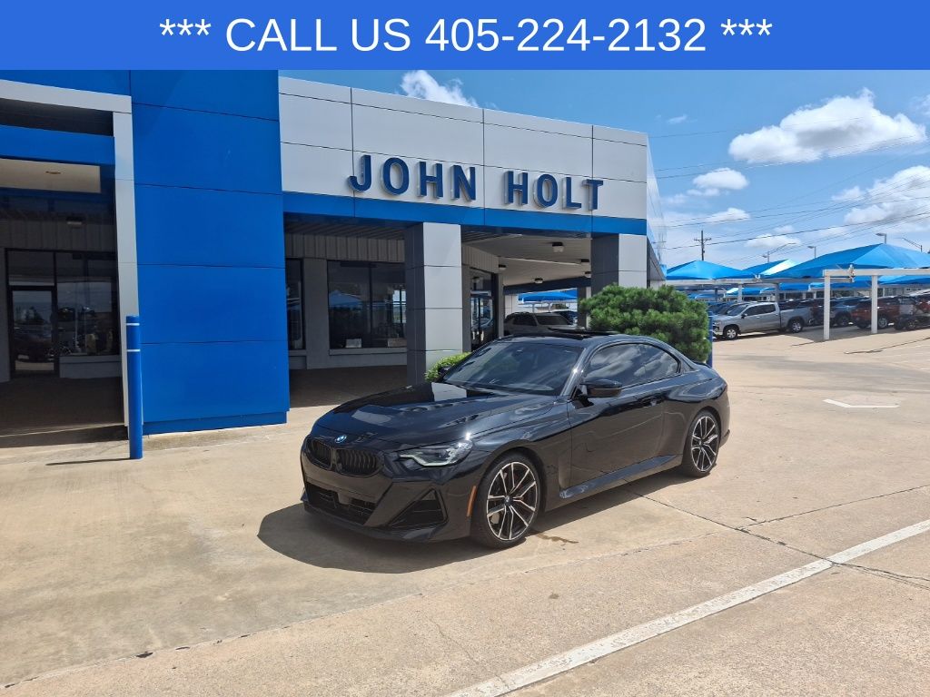 Black Sapphire Metallic 2024 BMW 2 Series M240i Coupe RWD Coupe Rear-Wheel Drive 8-Speed Automatic
