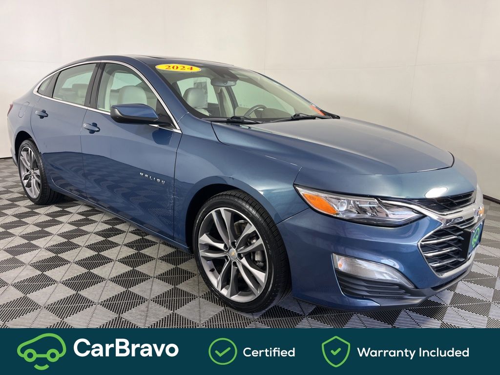 Lakeshore Blue Metallic 2024 Chevrolet Malibu Sedan Front-Wheel Drive Continuously Variable Transmission