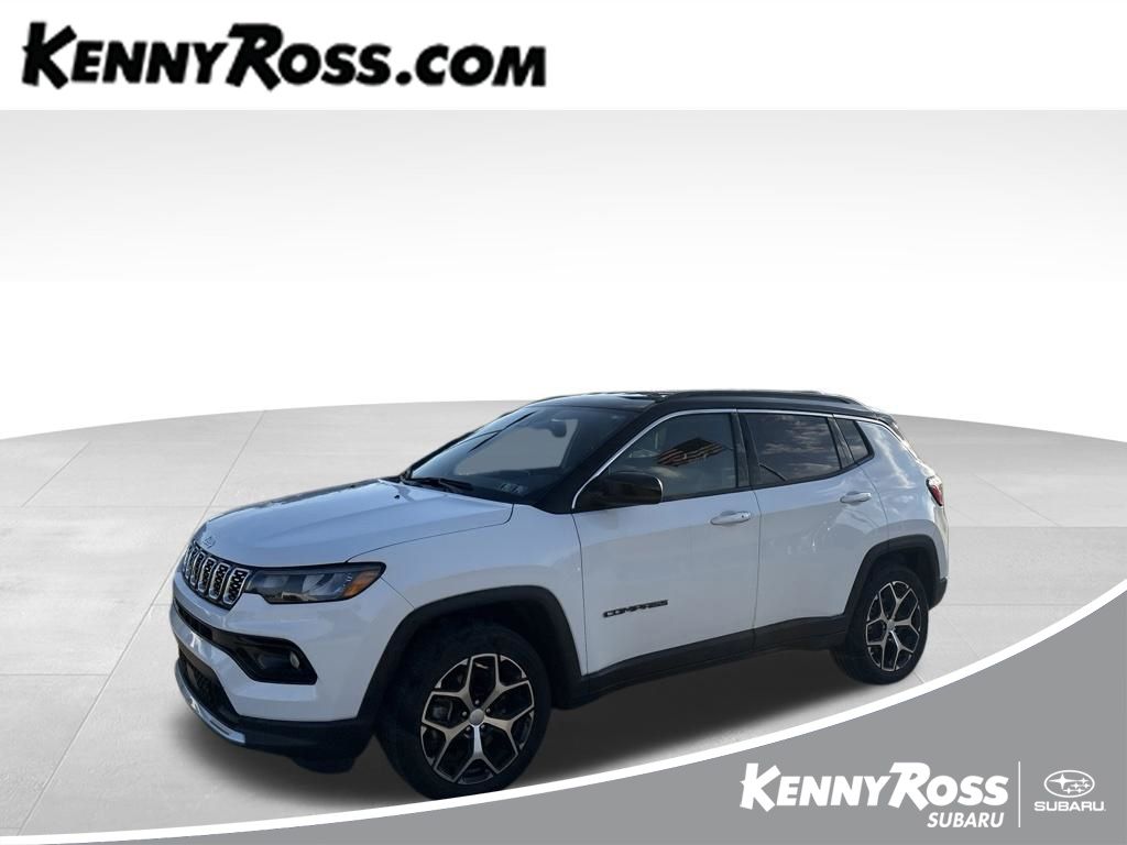 Bright White Clearcoat 2024 Jeep Compass SUV / Crossover Four-Wheel Drive 8-Speed Automatic