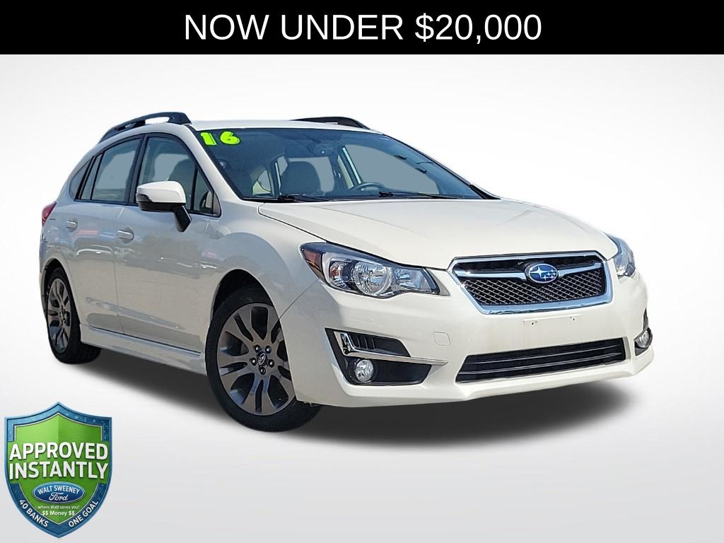Crystal White Pearl 2016 Subaru Impreza Hatchback All-Wheel Drive Continuously Variable Transmission