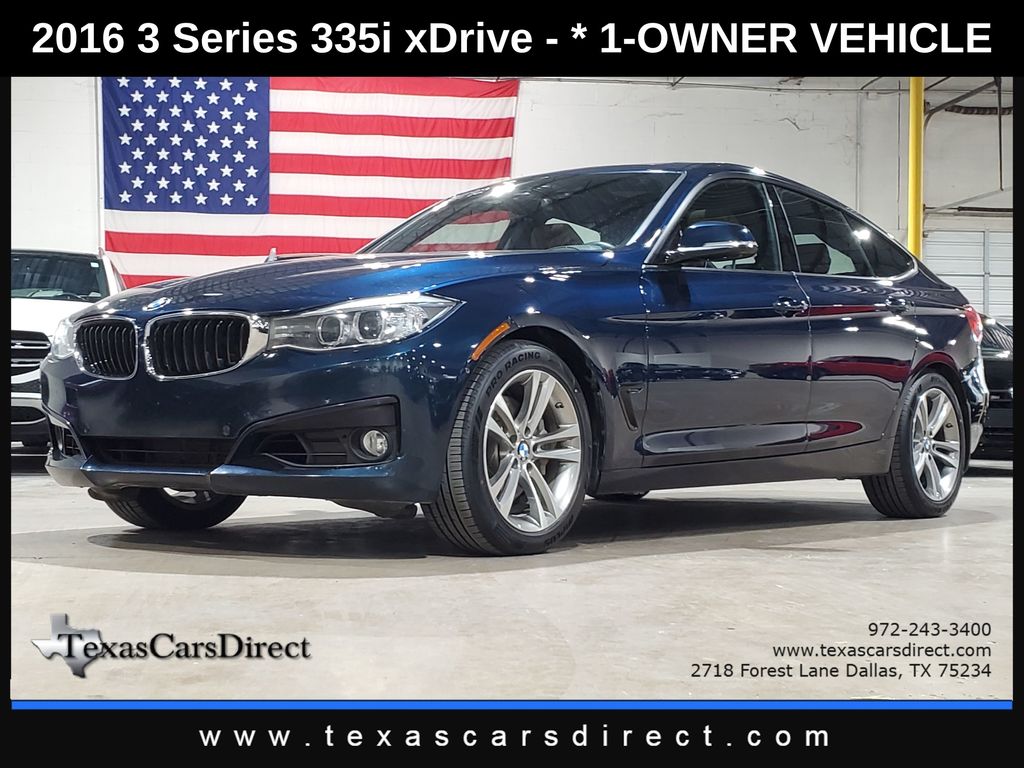 Mediterranean Blue Metallic 2016 BMW 3 Series Gran Turismo Wagon All-Wheel Drive 8-Speed Automatic