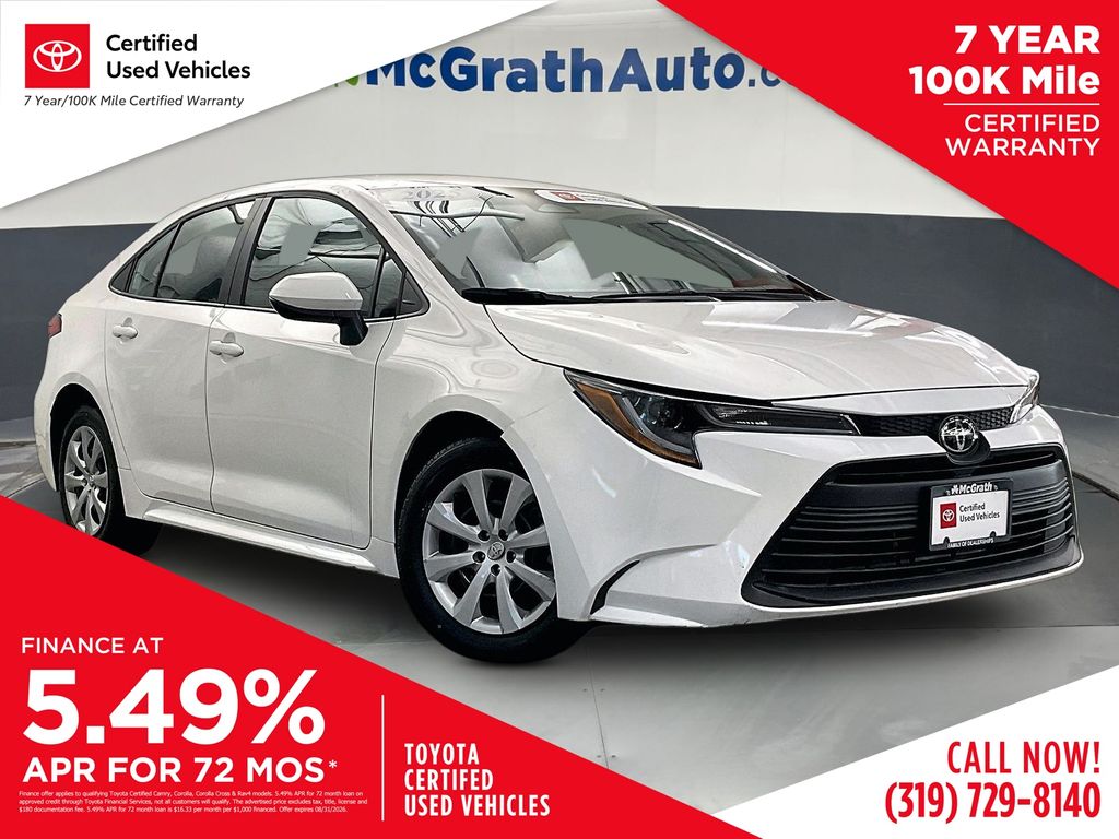 Ice 2025 Toyota Corolla Sedan Front-Wheel Drive Continuously Variable Transmission