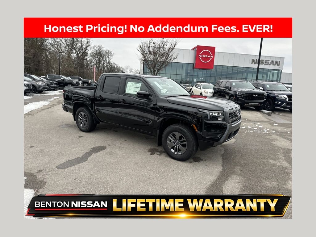 Super Black 2026 Nissan Frontier Pickup Truck Four-Wheel Drive 9-Speed Automatic Overdrive