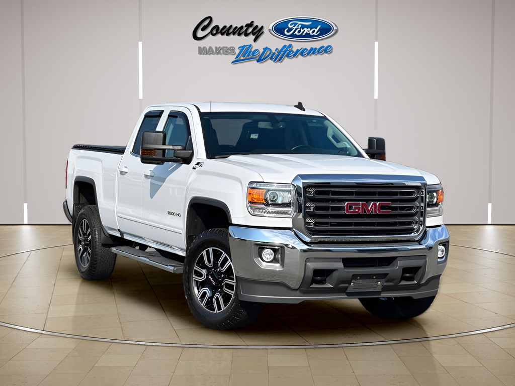Summit White 2019 GMC Sierra 2500HD Pickup Truck Four-Wheel Drive 6-Speed Automatic Overdrive