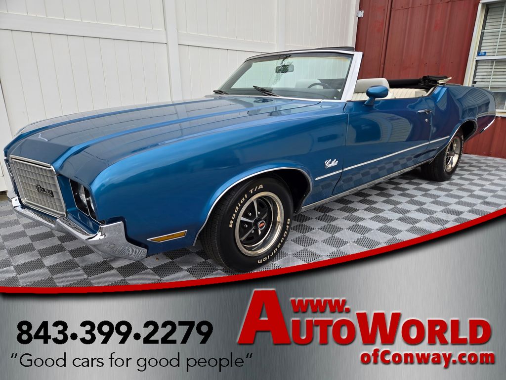 Viking Blue 1972 Oldsmobile Cutlass Coupe Automatic