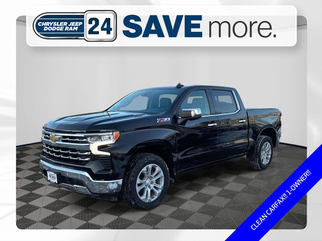 Black 2023 Chevrolet Silverado 1500 Pickup Truck Four-Wheel Drive Automatic