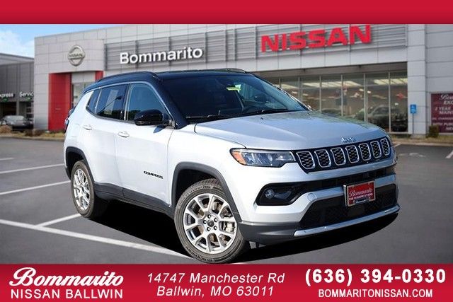 Silver 2025 Jeep Compass SUV / Crossover Four-Wheel Drive 8-Speed Automatic