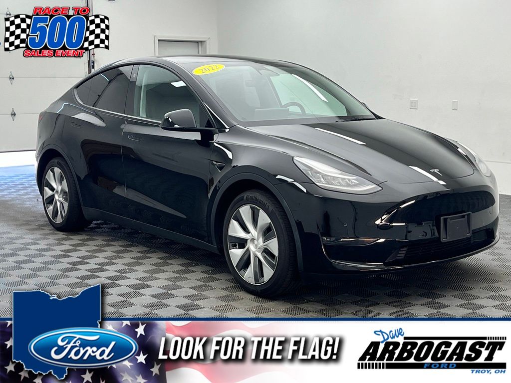 Solid Black 2022 Tesla Model Y Long Range AWD SUV / Crossover All-Wheel Drive 1-Speed Automatic