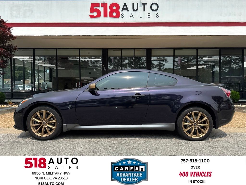 Gray (Graphite Shadow) 2014 INFINITI Q60 Coupe 7-Speed Automatic