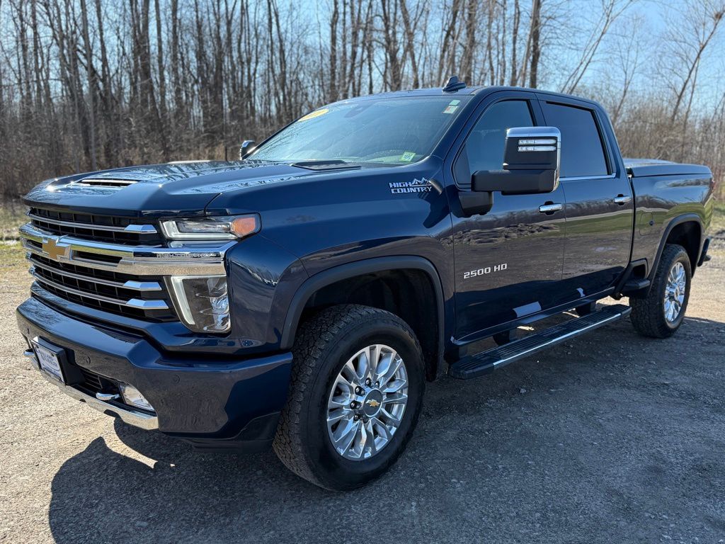 Northsky Blue Metallic 2021 Chevrolet Silverado 2500HD High Country Crew Cab 4WD Pickup Truck Four-Wheel Drive 6-Speed Automatic