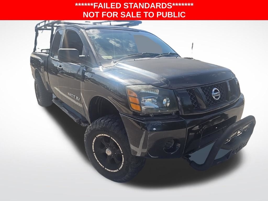 Galaxy Black 2008 Nissan Titan XE King Cab Pickup Truck 4X2 5-Speed Automatic