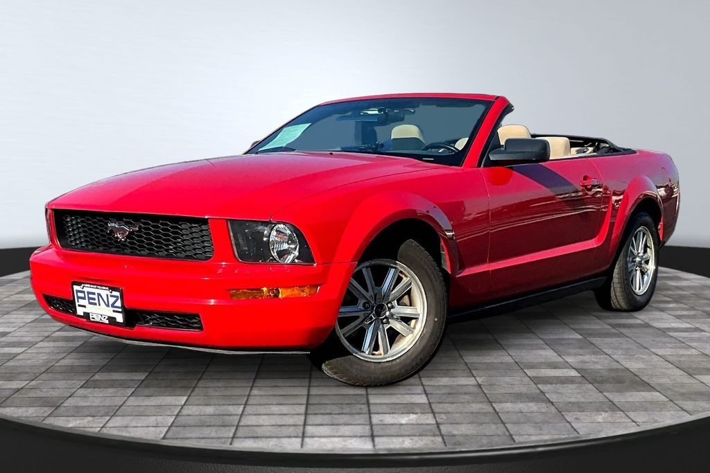 Torch Red Clearcoat 2006 Ford Mustang Convertible Rear-Wheel Drive 5-Speed Automatic Overdrive