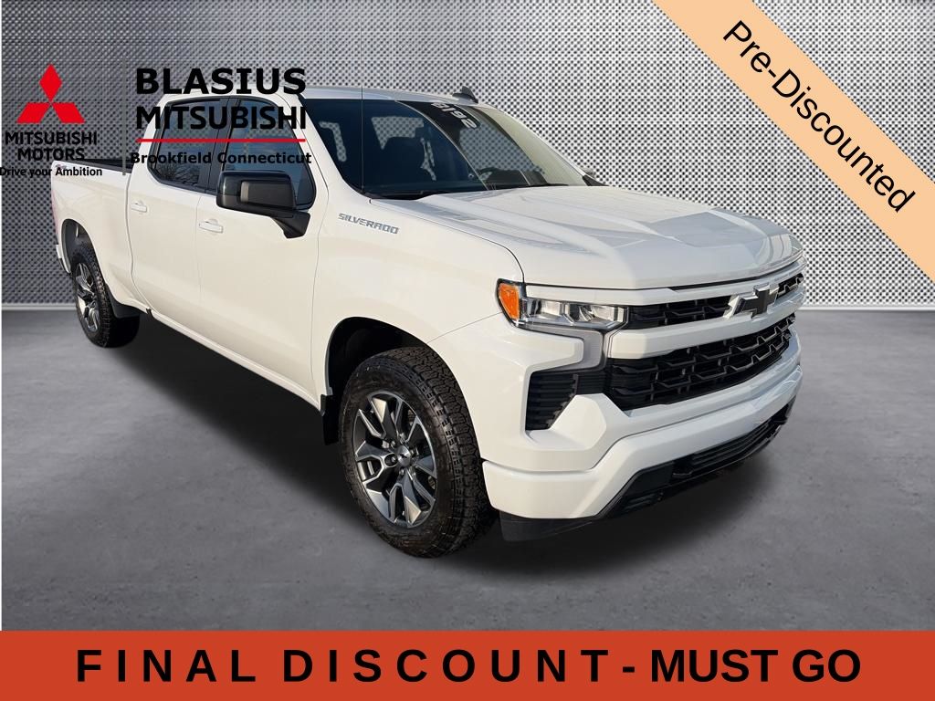 White 2025 Chevrolet Silverado 1500 RST Crew Cab 4WD Pickup Truck Four-Wheel Drive Automatic