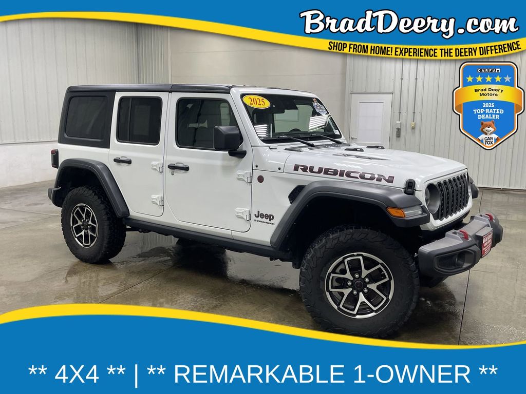 Bright White Clearcoat 2025 Jeep Wrangler SUV / Crossover Four-Wheel Drive 8-Speed Automatic