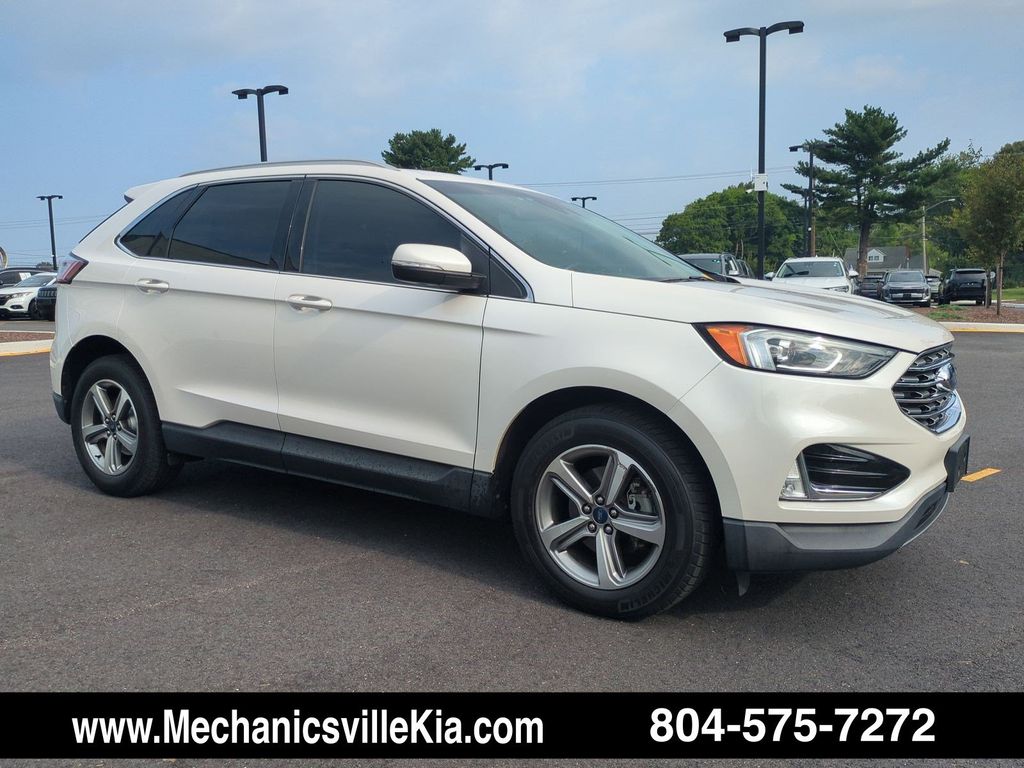 White Platinum Clearcoat Metallic 2019 Ford Edge SUV / Crossover Front-Wheel Drive 8-Speed Automatic