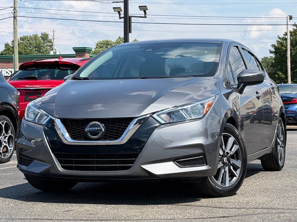 Gray (Gun Metallic) 2021 Nissan Versa Sedan Front-Wheel Drive Continuously Variable Transmission