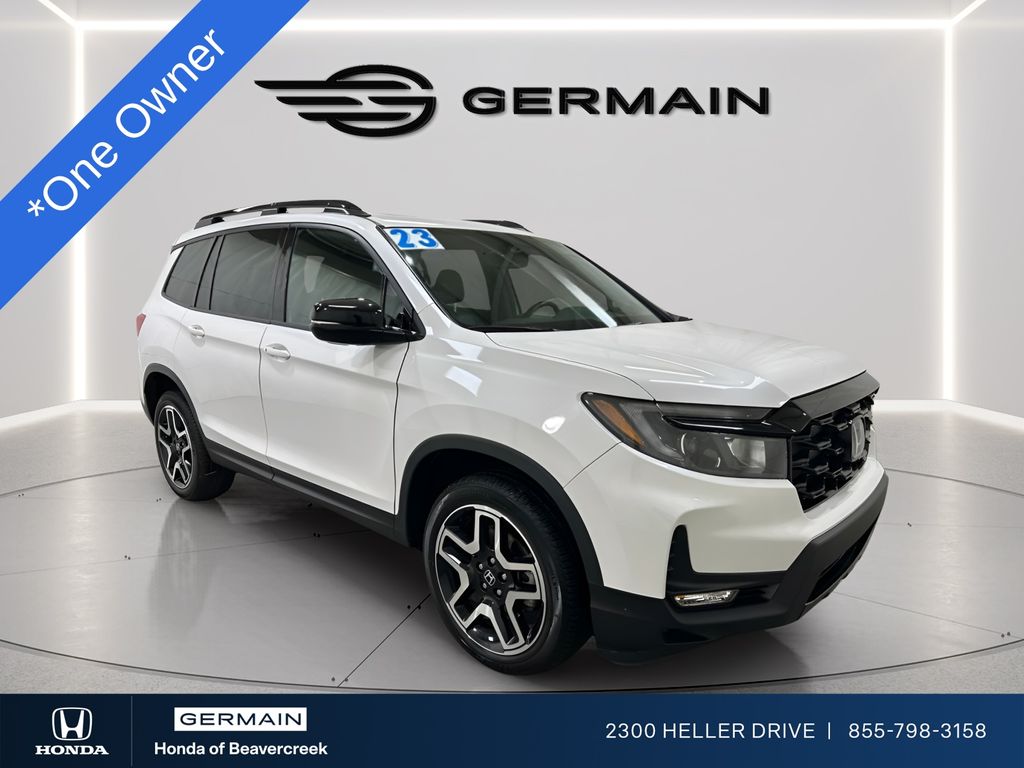 Platinum White Pearl 2023 Honda Passport Elite AWD SUV / Crossover All-Wheel Drive 9-Speed Automatic