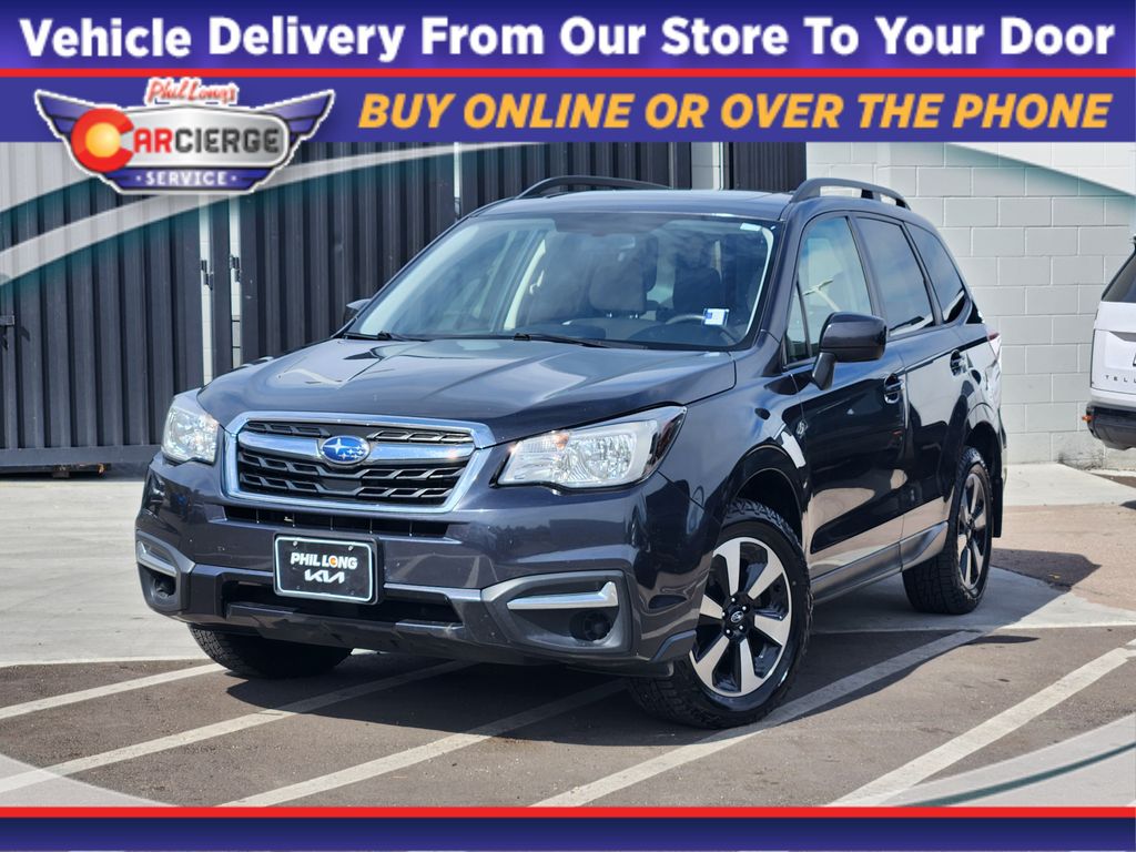 Dark Gray Metallic 2018 Subaru Forester SUV / Crossover All-Wheel Drive Continuously Variable Transmission