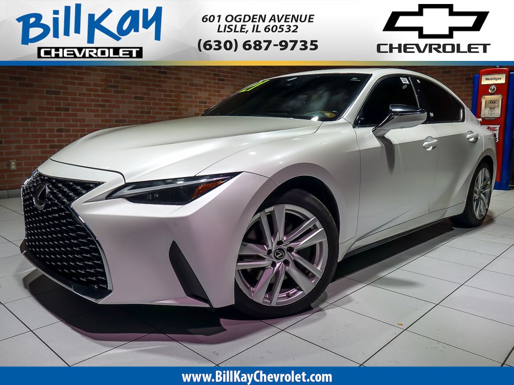 White Pearl 2021 Lexus IS Sedan All-Wheel Drive 6-Speed Automatic