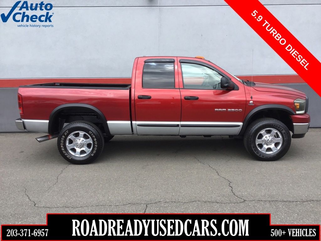 Inferno Red Crystal Pearl 2006 Dodge RAM 2500 Pickup Truck Four-Wheel Drive 4-Speed Automatic