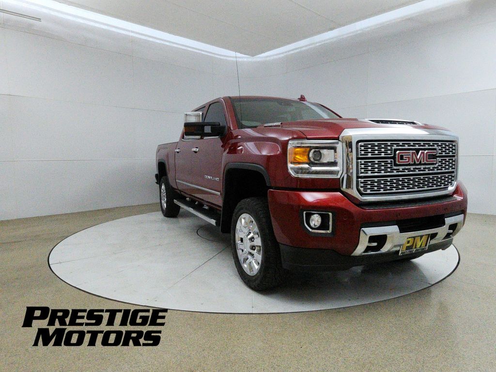 Cardinal Red 2018 GMC Sierra 2500HD Pickup Truck Four-Wheel Drive 6-Speed Automatic