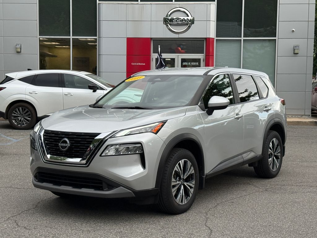 Brilliant Silver Metallic 2023 Nissan Rogue SUV / Crossover All-Wheel Drive Continuously Variable Transmission