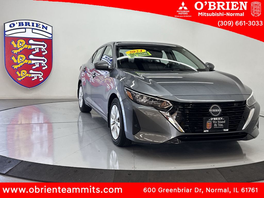 Gray (Gun Metallic) 2024 Nissan Sentra S FWD Sedan Front-Wheel Drive Continuously Variable Transmission