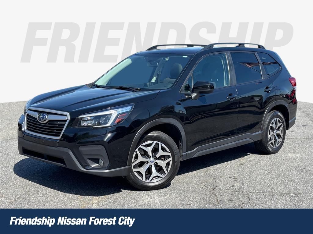 Crystal Black Silica 2021 Subaru Forester Premium Crossover AWD SUV / Crossover All-Wheel Drive Continuously Variable Transmission