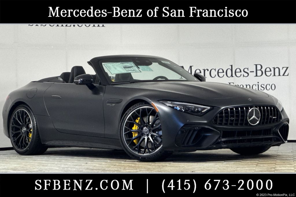 MANUFAKTUR Night Black Magno 2026 Mercedes-Benz SL-Class AMG SL 63 4MATIC Convertible All-Wheel Drive 9-Speed Automatic