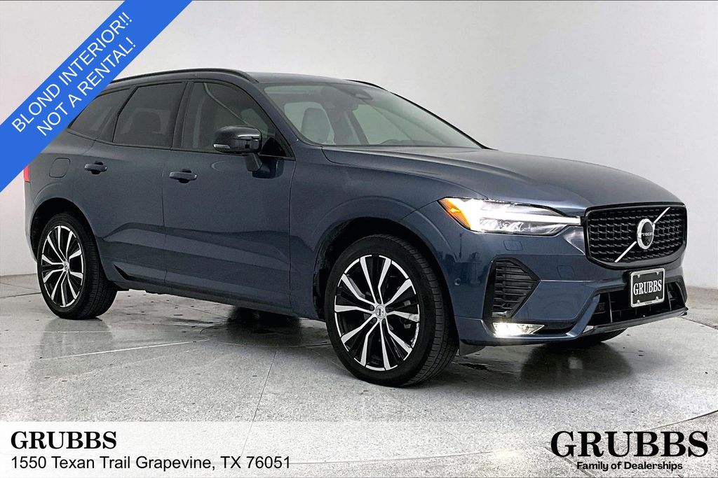 Denim Blue Metallic 2024 Volvo XC60 B5 Plus Dark Theme AWD SUV / Crossover All-Wheel Drive Automatic