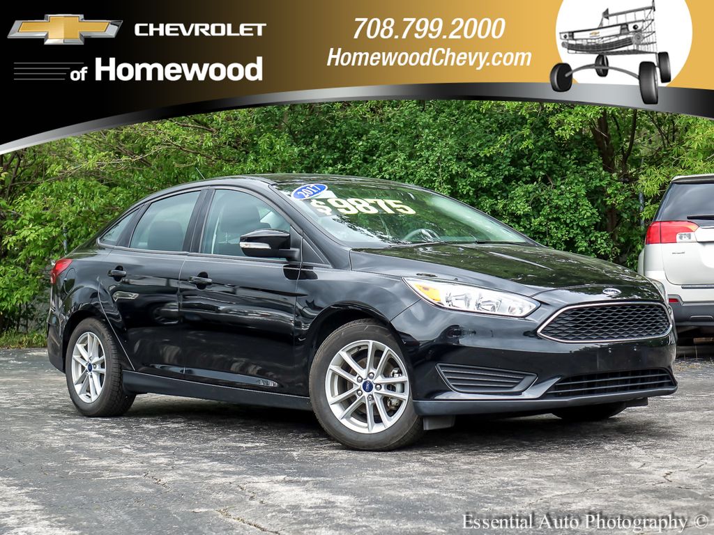 Shadow Black 2017 Ford Focus SE Sedan Front-Wheel Drive 6-Speed Automatic