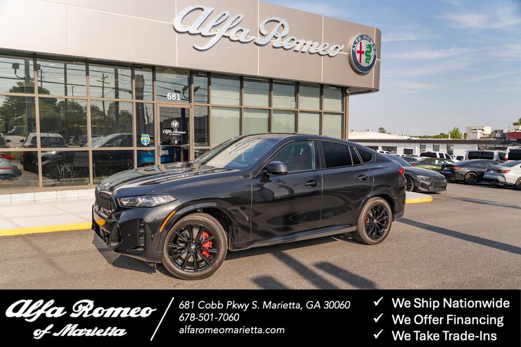 Black Sapphire Metallic 2025 BMW X6 xDrive40i AWD SUV / Crossover All-Wheel Drive 8-Speed Automatic