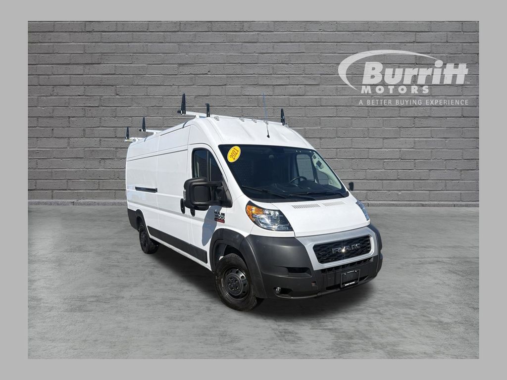 Bright White Clearcoat 2021 RAM ProMaster Van Front-Wheel Drive 6-Speed Automatic