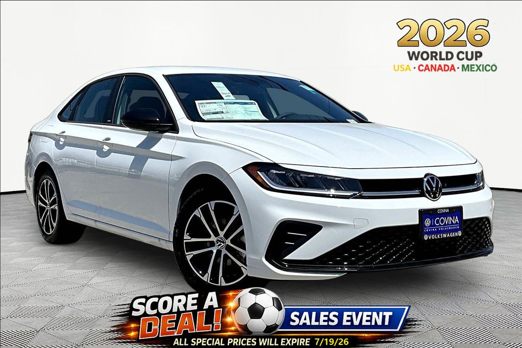 White 2026 Volkswagen Jetta Sedan Front-Wheel Drive 8-Speed Automatic